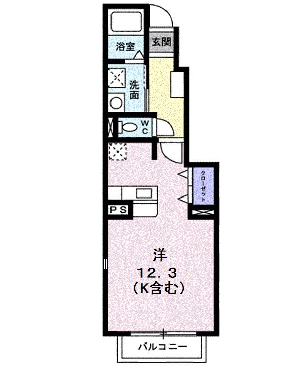 トップラインＢの物件間取画像