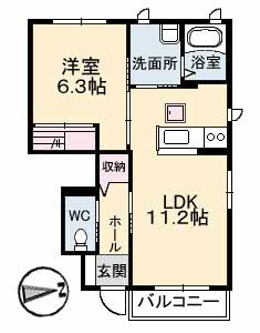 ハーレーの物件間取画像