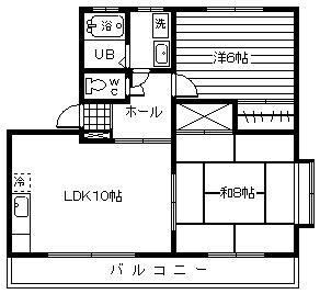 マスカットハイツBの物件間取画像