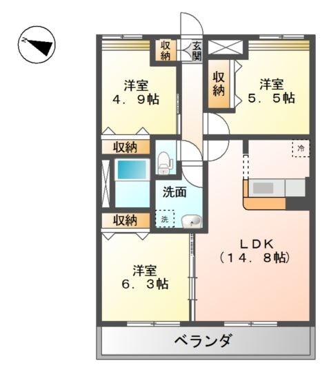 ベィビー　コートの物件間取画像