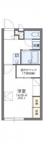 レオパレスカルカソンヌの物件間取画像