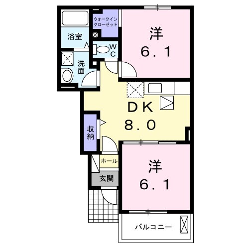 ベルデセイスの物件間取画像