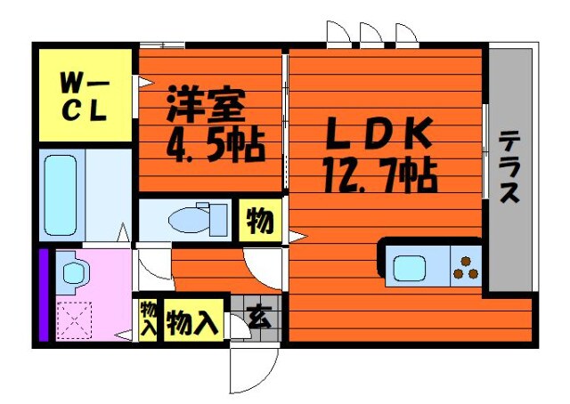 シェモア笹沖の物件間取画像