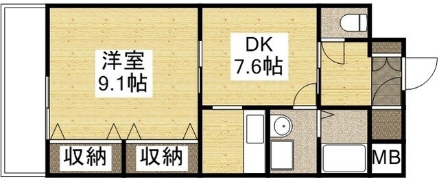 シュバリエブラン壱番館の物件間取画像