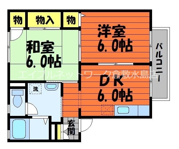 ミルトニア富久の物件間取画像