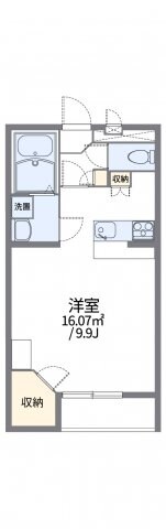 レオパレスサンハイム中島Ｂの物件間取画像