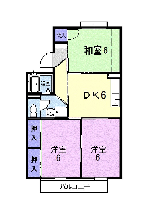 アブニール吉富　Ａの物件間取画像