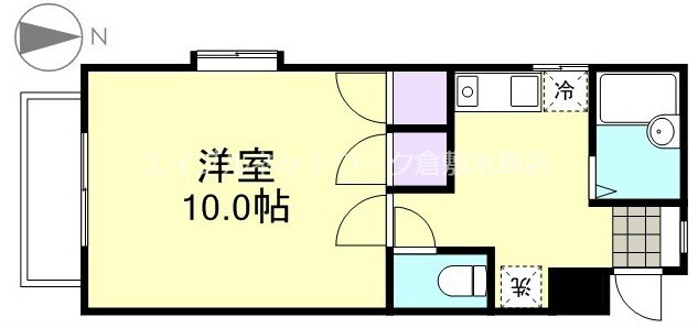 サン・コーポ水島A棟の物件間取画像