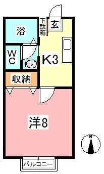 セジュール大樹の物件間取画像