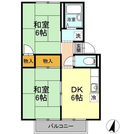 プレジール林の物件間取画像