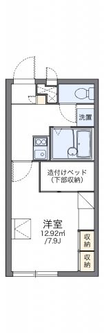 レオパレスコンフォール石橋Ｅの物件間取画像