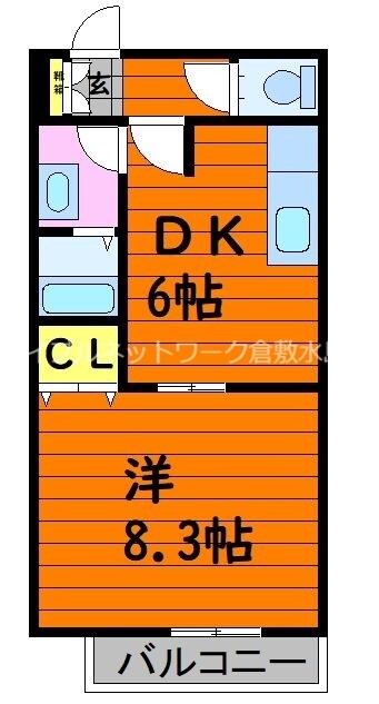 メゾンナガヤマBの物件間取画像