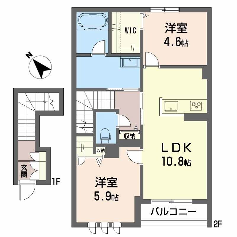 エクセル　Ｂ棟の物件間取画像