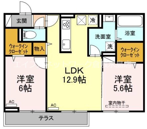 エクセルの物件間取画像