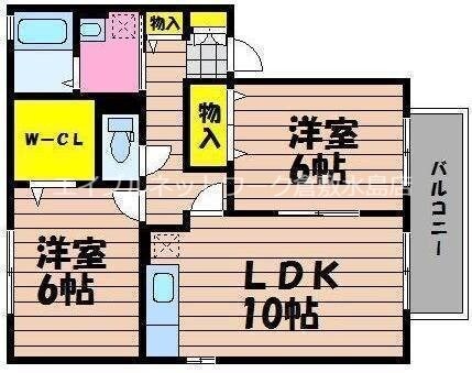 ロイヤルガーデンミルフィー　D棟の物件間取画像