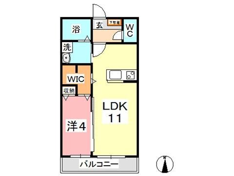 アーツユニティの物件間取画像