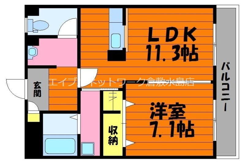 アマンプリ羽島の物件間取画像