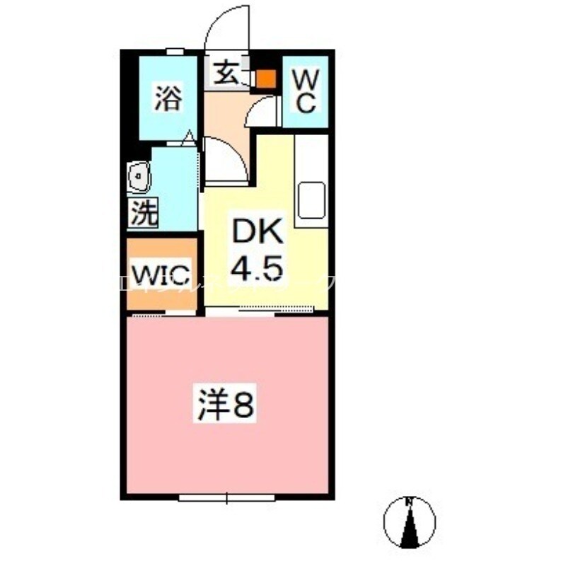 エスペランサ福島Ｂの物件間取画像