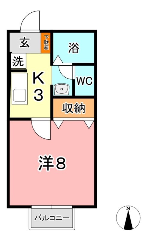 セジュールαの物件間取画像