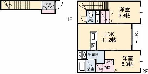 アンシャンテ大内の物件間取画像