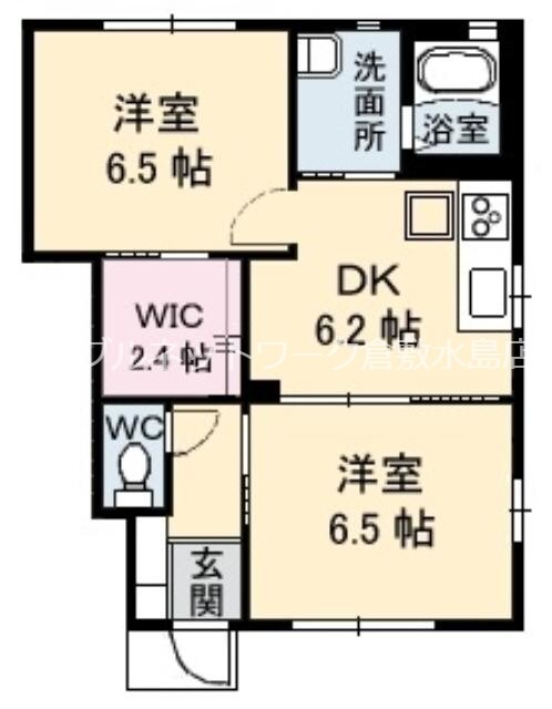 モンターニュ　A棟の物件間取画像