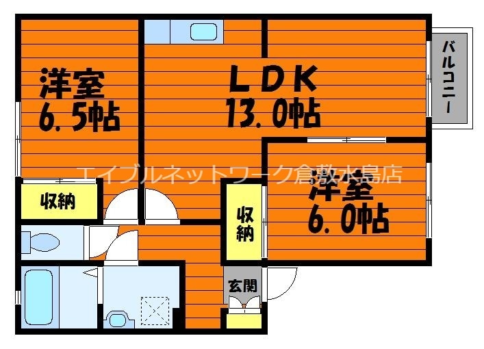 パルクプレッソ　B棟の物件間取画像