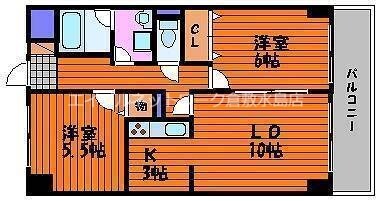 アリベ倉敷の物件間取画像