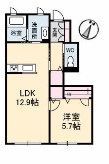 アンビシア　Ｂ棟の物件間取画像