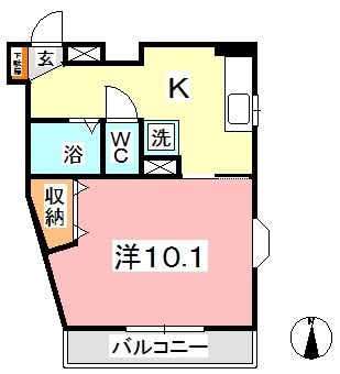 デューク白楽町　Ⅱの物件間取画像