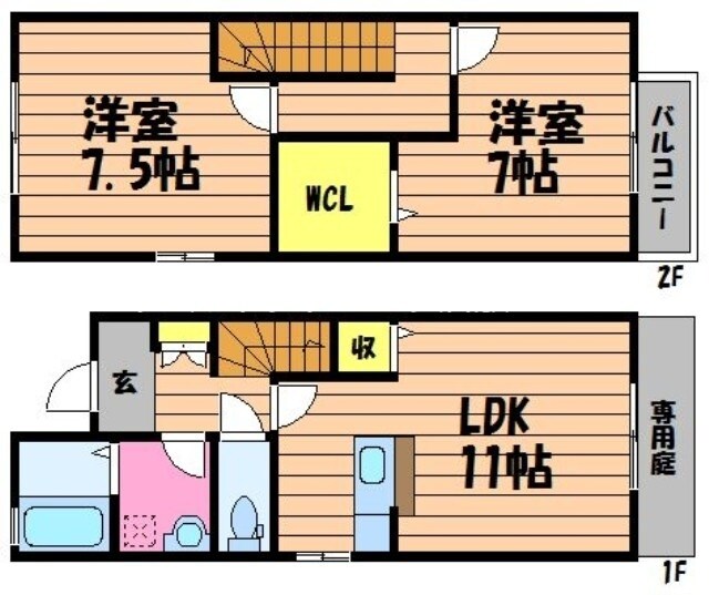 セジュール宇野　Ｃ棟の物件間取画像