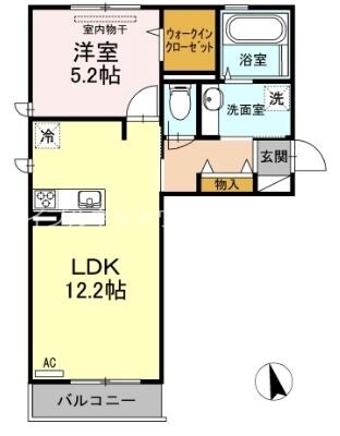 ベイ　ブランシェ　Ｃ棟の物件間取画像