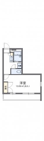 レオパレスオチュールの物件間取画像