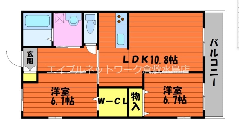 わかばⅡの物件間取画像