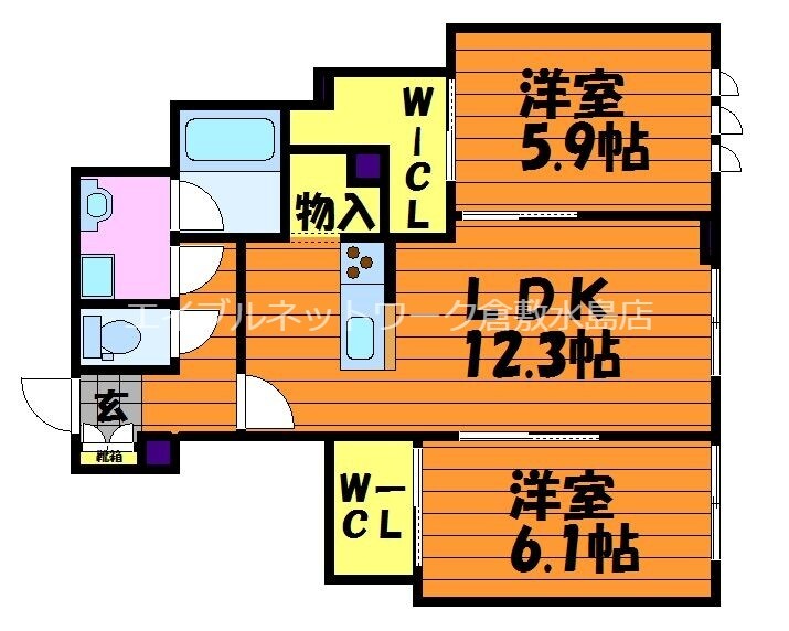 ファーストヒルズの物件間取画像