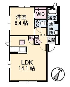 シェルフィールド　Ａ棟の物件間取画像