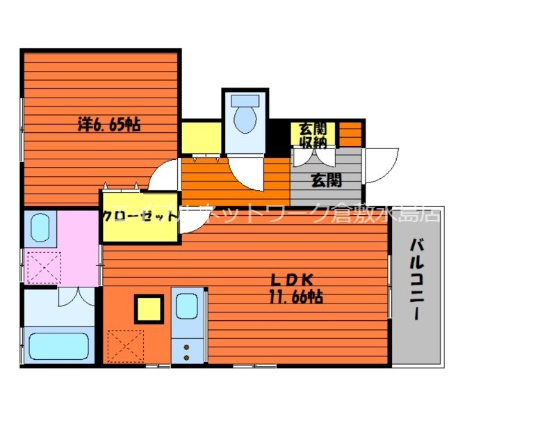 Square Villa 白楽町の物件間取画像