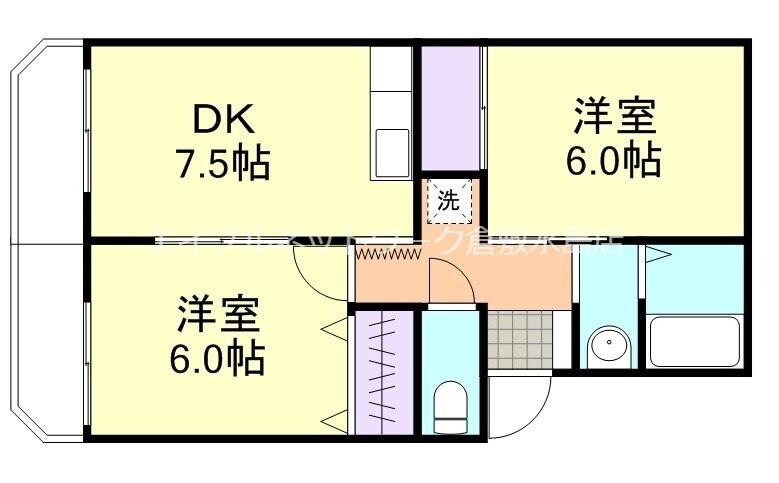 ハイコートジェムの物件間取画像