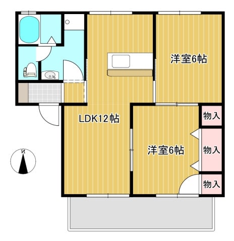 サンコーポ秋岡の物件間取画像