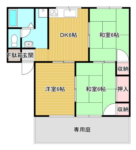 サンコーポ秋岡の物件間取画像