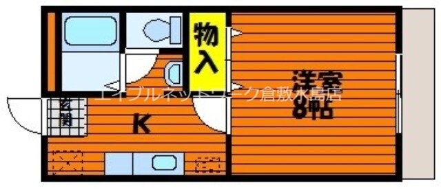 宮原マンション小溝A棟の物件間取画像