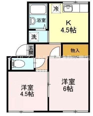 プレジール三島の物件間取画像