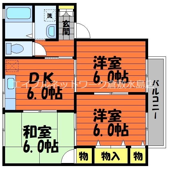 パストラーレ　A棟の物件間取画像