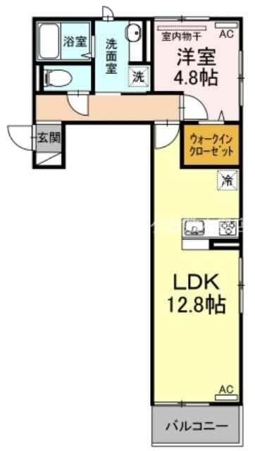 ベイ　ブランシェ中島の物件間取画像