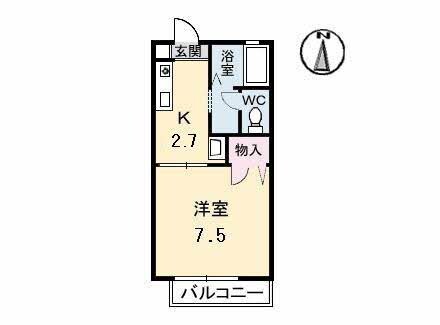 ディア　エスタ　Ｃ棟の物件間取画像