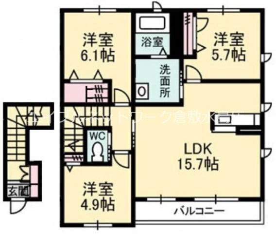 ブリーゼ・モール　Ｃ棟の物件間取画像