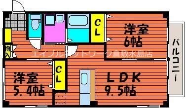 リーフミナンの物件間取画像