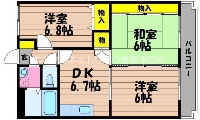 ブライトコート　Ⅰの物件間取画像