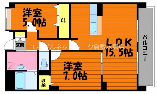 ベルアージュの物件間取画像