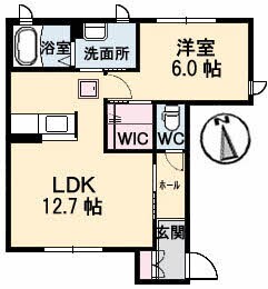 プロヌーブＫＥＮ　Ａ棟の物件間取画像