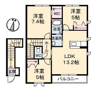 メイフラワー　Ｂ棟の物件間取画像